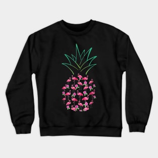 Pink Flamingo Pineapple Crewneck Sweatshirt